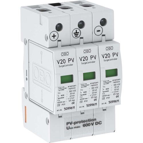 Bild: OBO BETT. SurgeController 3p,f.PV-Anlagen V20-C 3PH-600