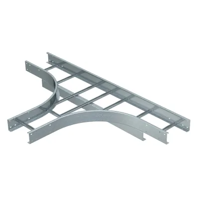 OBO BETTERMANN T-Stück Kabelleiter WLT 1140 FS 6312659 | 110x400 mm | Stahl verzinkt | flaches Profil | symmetrisch