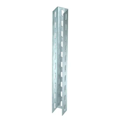 OBO Bettermann U-Stiel US 5 100 FT 6340962 | U-Profilschiene 1000x50x50 mm | 3-seitig gelocht | Stahl feuerverzinkt