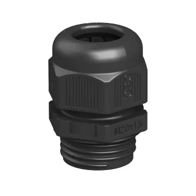 OBO Bettermann Kabelverschraubung V-TEC VM12 2022883 | M12 x 1,5 | IP68 | Polyamid | mit Zugentlastung | schwarz