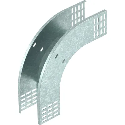 OBO Bettermann Vertikalbogen RBV 810 F FS 7007270 | Kabelrinne 90° fallend | 85x100 mm | Stahl bandverzinkt | zink