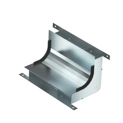 OBO Bettermann Vertikalkrümmer KV2 25048-2 | 2-zügig | 330x178 mm | Stahl verzinkt | für EÜK-2 Unterflurkanal