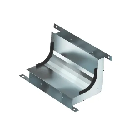 OBO Bettermann Vertikalkrümmer KV3 25038-2 | 3-zügig | 250x38mm | Stahl verzinkt | für Unterflurkanal