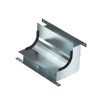 OBO Bettermann Vertikalkrümmer KV3 25058-2 | 3-zügig | 330x178 mm | Stahl verzinkt | für Unterflurkanal