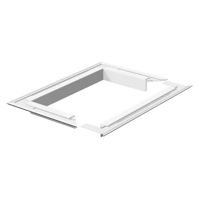 OBO BETTERMANN Rosette Wandabschlussblende WAG140110RW | Aluminium | 140x110mm | halogenfrei | RAL9010 reinweiß