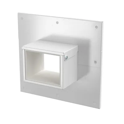 OBO BETTERMANN Wandanschlusskragen PLM WC 0810 RW | 3-/4-seitig | mit Dichtung | für PYROLINE Rapid | reinweiß