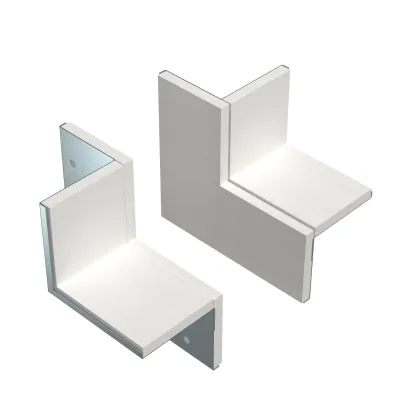 OBO BETTERMANN Wandanschlusskragen-Set PLM CC 0810 FS | 2-seitig | integrierte Dichtung | Eckmontage | 85x175x157 mm