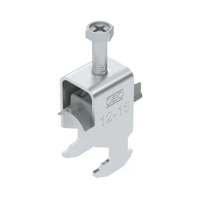 OBO BETTERMANN Bügelschelle BS-H1-K-16 ALU | Kabelschelle 12-16mm | Aluminium | Polypropylen | 1-fach | halogenfrei