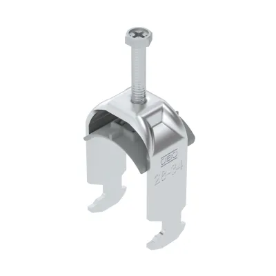 OBO Bettermann Bügelschelle BS-H1-K-34 ALU | Kabelschelle 28-34 mm | Aluminium | Polypropylen | halogenfrei