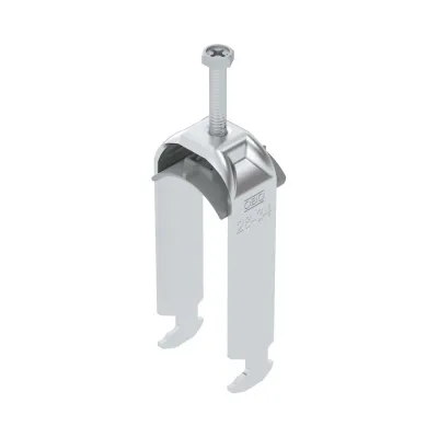 OBO BETTERMANN Bügelschelle BS-H2-K-34 ALU 1186430 | C-Profil | 28–34mm | 2-fach | Aluminium | halogenfrei