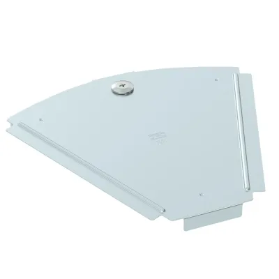 OBO BETTERMANN Deckel für Kabelrinne RBD 45 200 FS | 45°-Bogen | 200x225mm | Stahl bandverzinkt | Drehriegel | zink