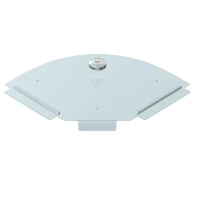 OBO BETTERMANN Deckel RBD 90 100 DD | 90° Bogen Kabelrinne | 100x157mm | Stahl bandverzinkt Zink-Aluminium | zink