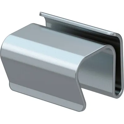 OBO Bettermann Deckelklammer DK DBKR G 6049280 | für Kabelrinne | Riffelblechdeckel 18x22x17mm | Stahl verzinkt