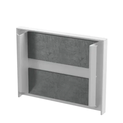 OBO Bettermann Endstück PLM EP 0810 RW 7218092 | Brandschutzgewebe | Stahl beschichtet | 105x20x81 mm | weiß RAL 9010