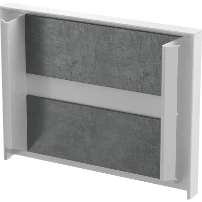 OBO Bettermann Endstück PLM EP 0810 RW 7218092 | Brandschutzgewebe | Stahl beschichtet | 105x20x81 mm | weiß RAL 9010