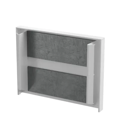 OBO Bettermann Endstück PLM EP 0810 RW 7218092 | Brandschutzgewebe | Stahl beschichtet | 105x20x81 mm | weiß RAL 9010
