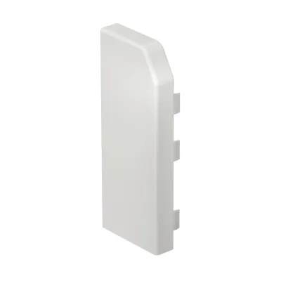 Rehau Endstück für Sockelleistenkanal RD ESL40105 links | Rauduo | 40x105 mm | PVC | RAL9010 | reinweiß
