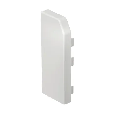 Rehau Endstück für Sockelleistenkanal RD ESL40105 links | Rauduo | 40x105 mm | PVC | RAL9010 | reinweiß