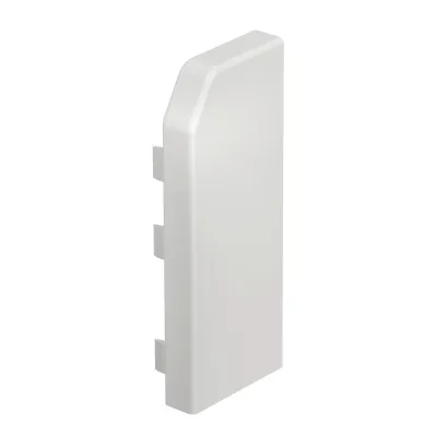 OBO Bettermann Endstück rechts RD ESR40105 | Sockelleistenkanal Rauduo 40x105 | PVC | RAL9010 reinweiß