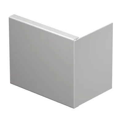 OBO Bettermann Endstück WDK HE100130LGR | Abschluss für WDK-Kanal | 100x130mm | PVC Kunststoff | lichtgrau RAL7035