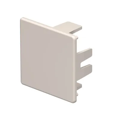 OBO Bettermann Endstück WDK HE40040CW 6162592 | Endkappe für WDK-Kanal 40x40mm | PVC | cremeweiß RAL9001
