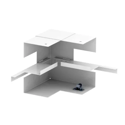 OBO BETTERMANN Inneneck GS-SI70130RW 6277240 | Geräteeinbaukanal | 70x130mm | Stahl | IP30 | reinweiß RAL9010