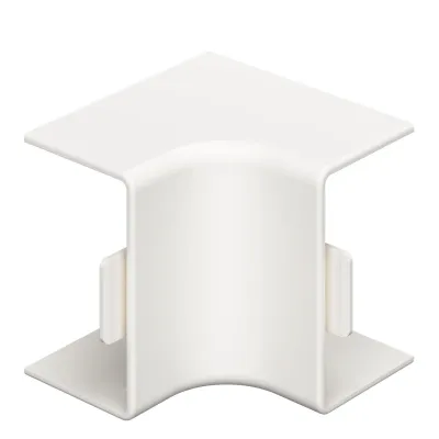 OBO BETTERMANN Inneneckhaube WDK HI25040RW 25x40mm | Kunststoff PVC | 90° | aufrastbar | IP30 | RAL9010 reinweiß