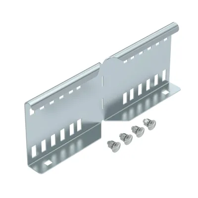 OBO BETTERMANN Winkelverbinder LWVG 110 FS 6216587 | Kabelleiterverbinder | 110 mm Höhe | Stahl bandverzinkt