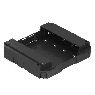 OBO Bettermann Modulträger MT45V 0 7408698 | bis 8x Modul 45 | Systemhöhe 55mm | Polyamid PA | graphitschwarz RAL9011