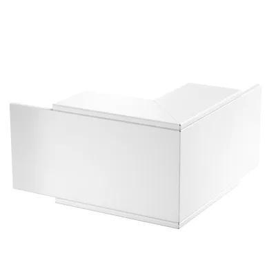 OBO Bettermann Außeneck PLM EC 1220 RW | Brandschutzgewebe | 90° Winkel | Stahl | 270x200x120 mm | RAL 9010