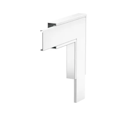 OBO BETTERMANN Flachwinkel PLM FA 0410 RW 7218064 | Brandschutzgewebe | 90° | 100x40mm | Stahl | RAL 9010 reinweiß