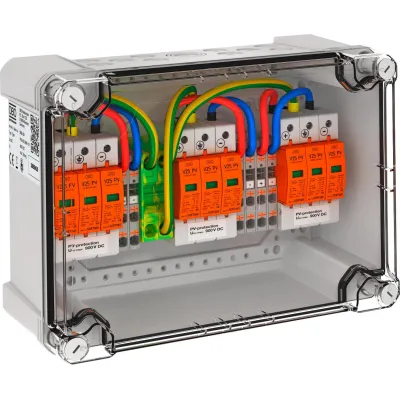 OBO BETTERMANN Generatoranschlusskasten PVG-BC 900K 111 | DC-Stringbox Photovoltaik | 3x1 String | 900V 41A | IP67