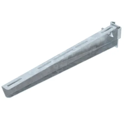 OBO Bettermann Stielausleger AS 30 51 FT 6419400 | 510mm | 3kN | feuerverzinkter Stahl | 90° Winkel | für IS 8-Stiel