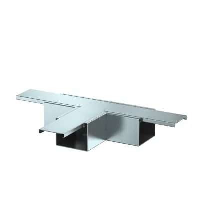 OBO BETTERMANN T-Abzweig PLM TB 0810 FS | Brandschutzgewebe | 100x80mm | Stahl bandverzinkt | Bodenlochung | zink