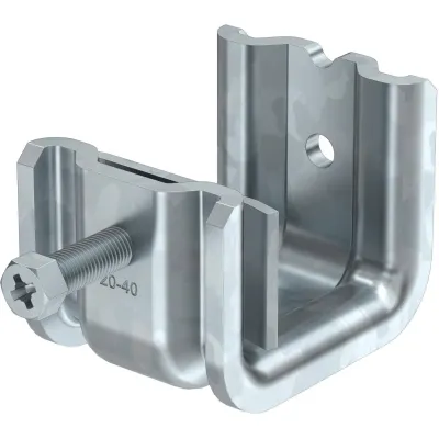 OBO Bettermann Trägerklammer SSP 20-40 M8 FT | 1486288 | schwere Ausführung | M8 Gewinde | 20-40mm | Stahl feuerverzinkt
