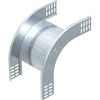 OBO Bettermann Vertikalbogen 90° fallend RBV 630 F FS 60x300 mm | Stahl bandverzinkt | Innenradius 180 mm