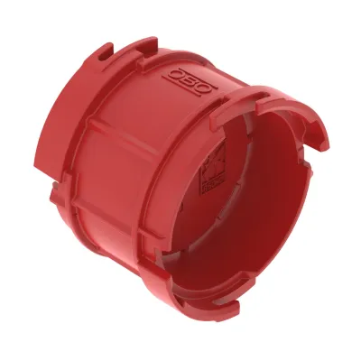 OBO Bettermann Abstandstutzen ZU 20-AS | Unterputzdose | 20mm | Bajonettverschluss | Polystyrol | signalrot | 2003746