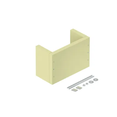 OBO Bettermann Zugentlastung ZSE90-25-11 L | senkrechte Kabelverlegung | 300x140x200 mm | viereckig | Kalziumsilikat