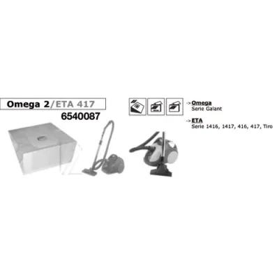 Om2-Beutel für Staubsauger Filterclean 000296-K 7+1+1