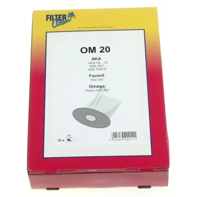 Om20-Beutel für Staubsauger Filterclean 000015K 10er-Pack