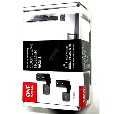 One for All Soundbar Wandhalterung WM5310 | Universal Wandhalterung für Soundbars bis 15 kg | schwarz