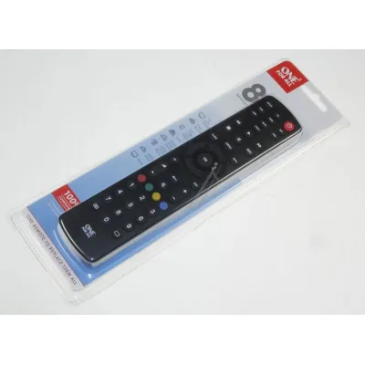 One For All URC 1280 Universalfernbedienung für 8 Geräte | lernfähig | TV, Set-Top-Box, DVD, Blu-Ray, Xbox | schwarz