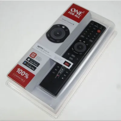 One for All Universalfernbedienung URC7955 Smart Control 5 | Steuerung für 5 Geräte | lernfähig | Netflix-Taste