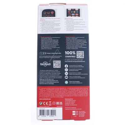 One For All Universalfernbedienung URC3661 Essential 6 | für 6 Geräte | antimikrobiell | beleuchtet | schwarz