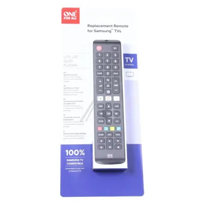 One For All Universalfernbedienung URC4910 für Samsung TV | vorprogrammiert | lernfähig | schwarz