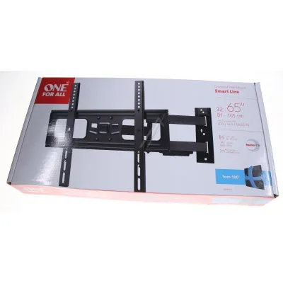 One For All TV Wandhalterung WM2453 | 65 Zoll | neigbar & schwenkbar | VESA 400x400 | bis 50 kg | schwarz