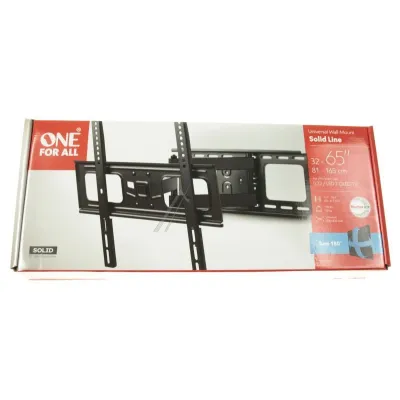 One For All TV Wandhalterung WM4452 | schwenkbar 180° & neigbar | 32-65 Zoll | VESA max 400x400 | bis 50 kg | schwarz