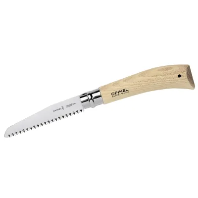 OPINEL Baumsäge No.12 1010297410 | Klappsäge Carbonstahl/Holz | 28,5 cm Länge | Sägeblatt Virobloc | Braun