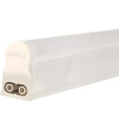 Opple LED T5 Lichtleiste 140043898 | 600mm | 9W | 900lm | 3000K warmweiß | verbunden bis 15m | weiß | Kunststoff