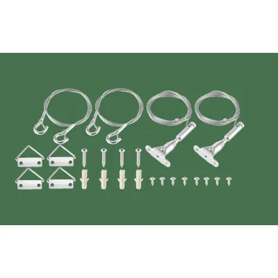 Opple Aufhängeset 542098045500 | Seilabhängung für Slim Panel Performer | Edelstahl | 1500 mm | grau